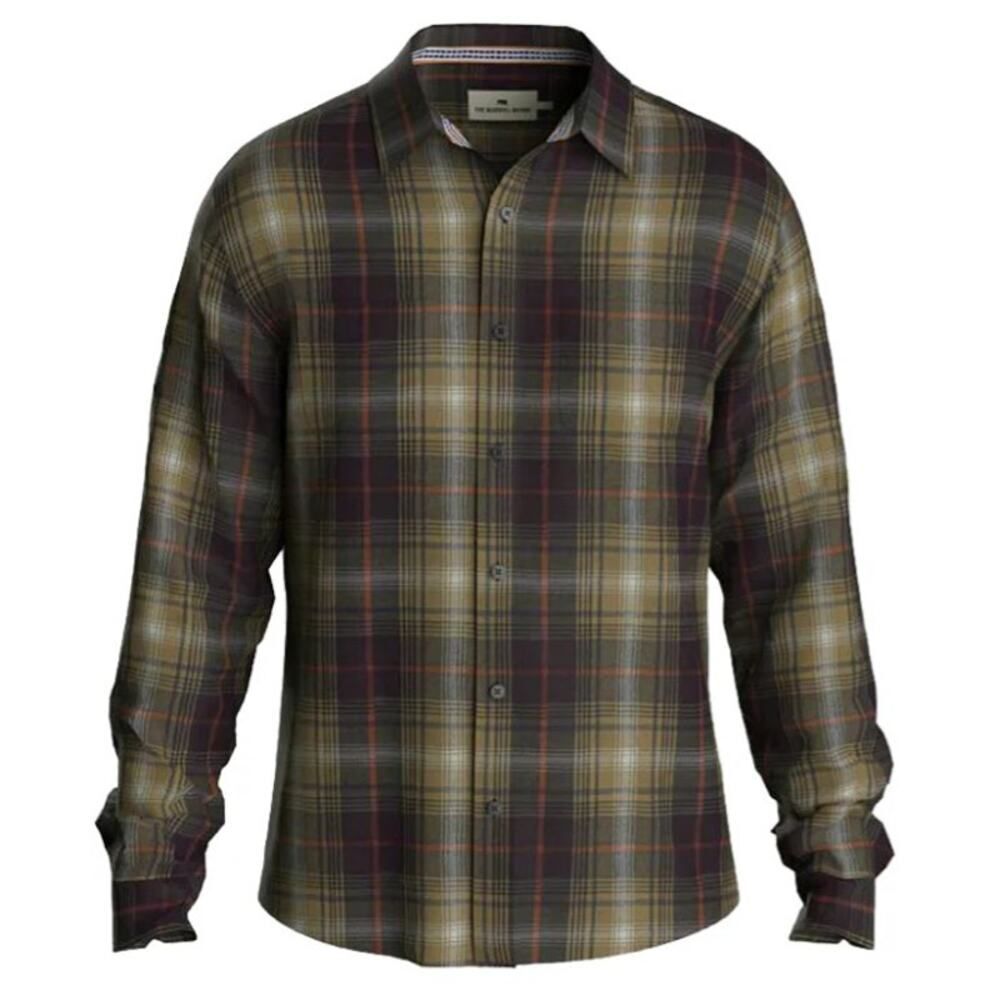 NWT The Normal Brand Jackson Button Up in Brown Plaid Men’s Sz. L